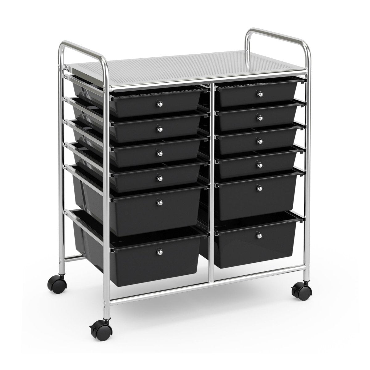 12 Storage Drawer Organizer Bins Rolling Cart - Veteran Powered