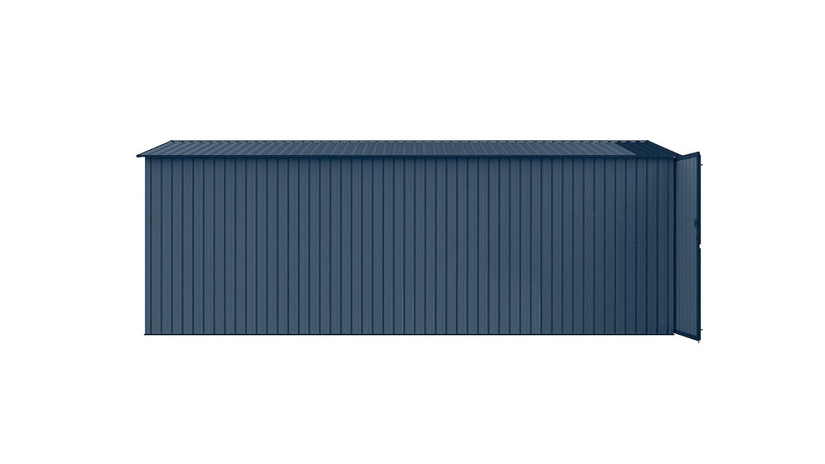 13'x20' Plus Upgraded Metal Shed w/ Double Front Doors & Side Entry Door - Veteran Powered