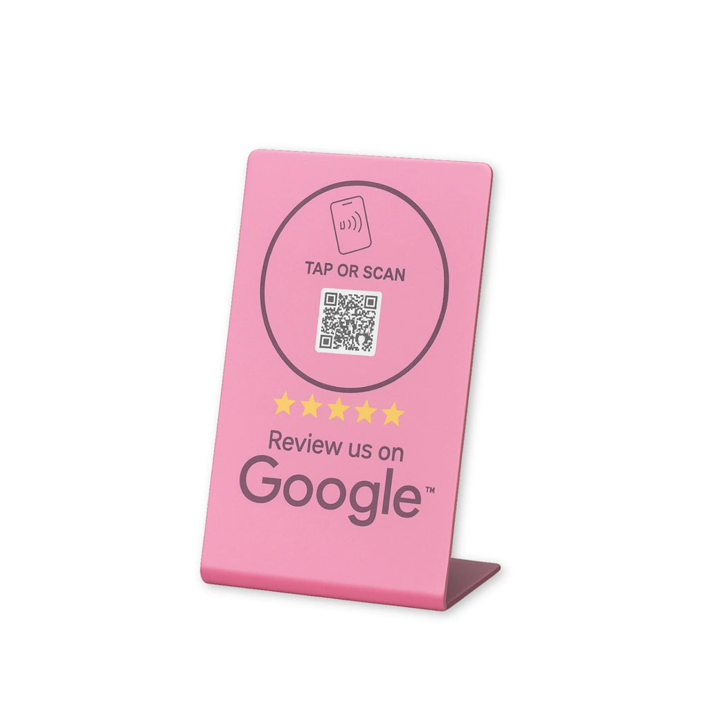 Google Review Stand NFC + QR Tap Sign Review Stands