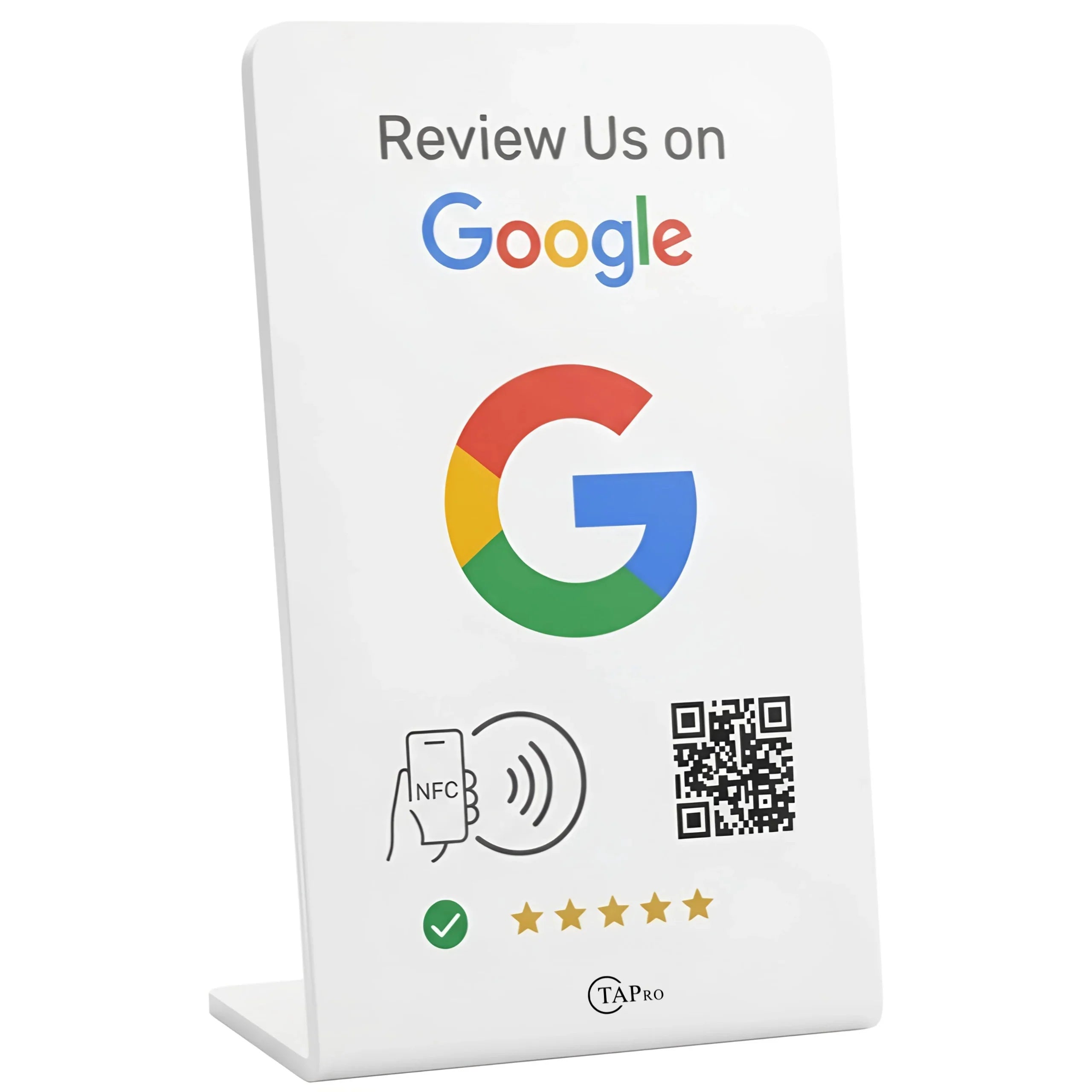 Google Review Stand NFC + QR Tap Sign Review Stands