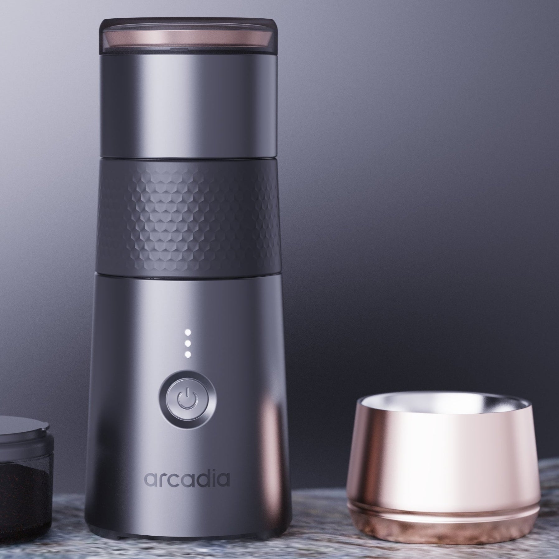 Arcadia Go Portable Rechargeable Turkish Coffee Maker, Black