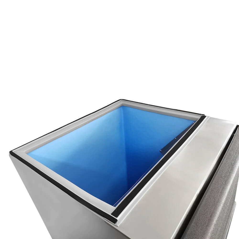 230 lbs Ice Machine Storage, Commercial Ice Storage Bin - Veteran Powered