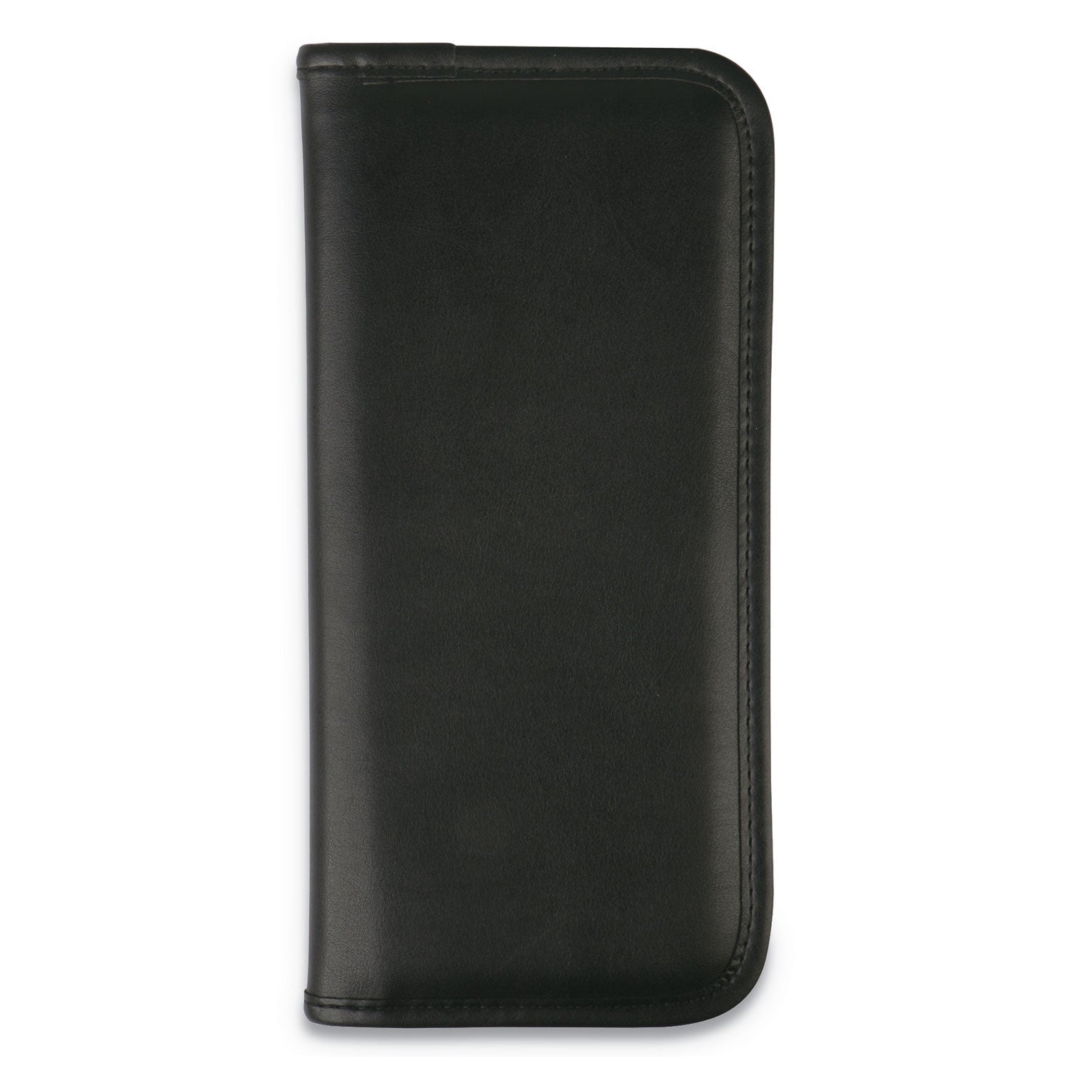 Universal Business Card Holder, Holds 160 3.5 x 2 Cards, 4.75 x 10.13, Vinyl, Black