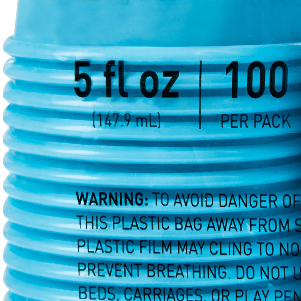 McKesson Polypropylene Drinking Cups, Disposable, 5 oz, Blue 16-PDC5B