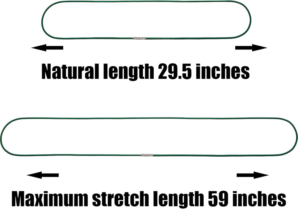 Elastic Rubber Bands for 30-64 Gallon Garbage Can, Colorful (14 Colors, 59")