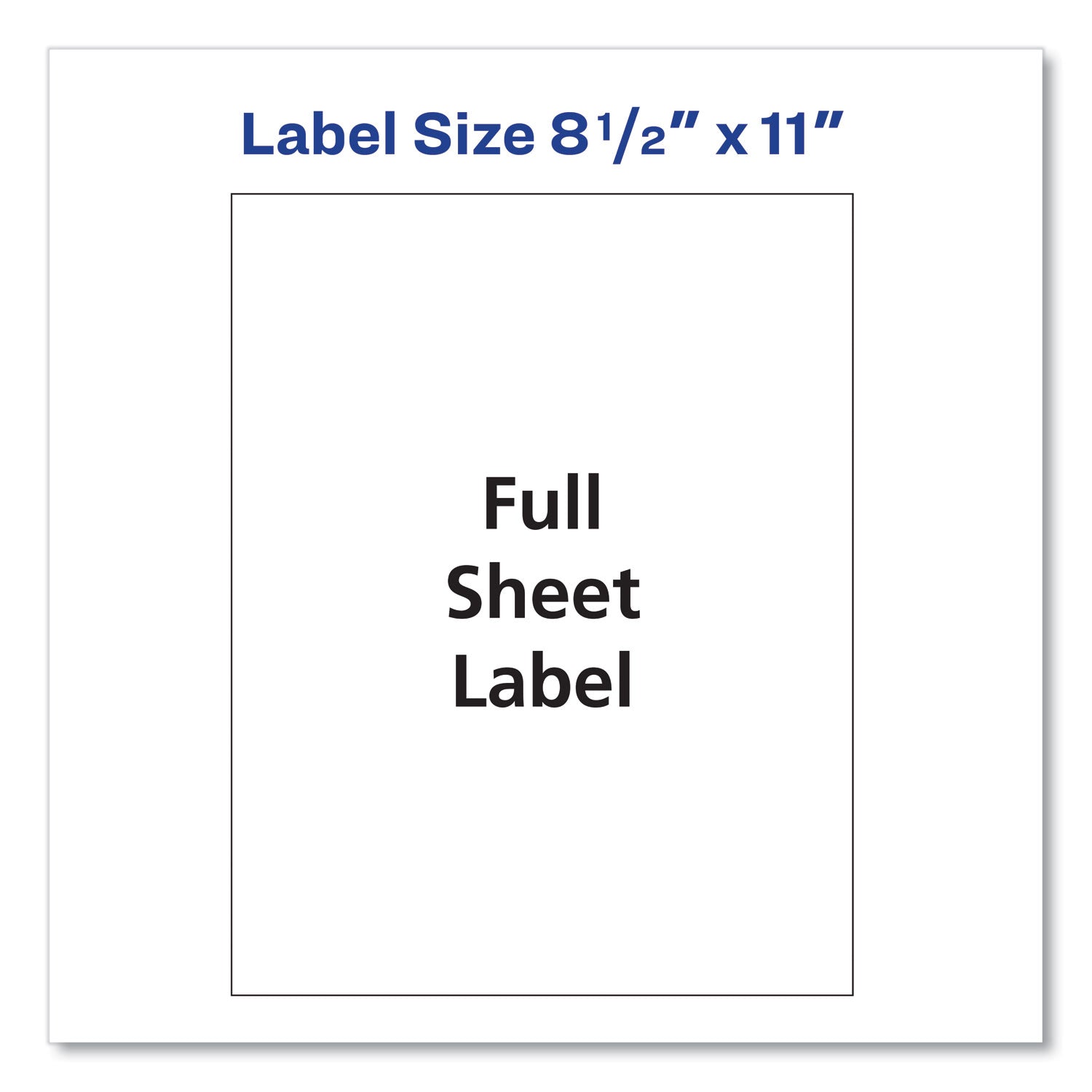 Avery Shipping Labels with TrueBlock Technology, Inkjet Printers, 8.5 x 11, White, 25/Pack