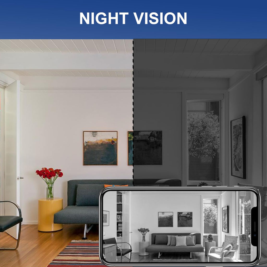 senri 3 Pack 1080P HD WiFi Mini Security Cameras Indoor Outdoor