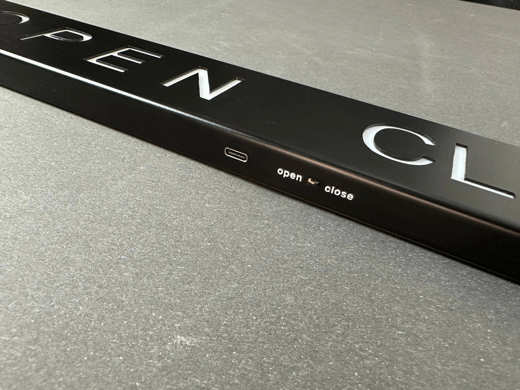 LED Open Closed Sign – RGB Business Sign with Remote Control