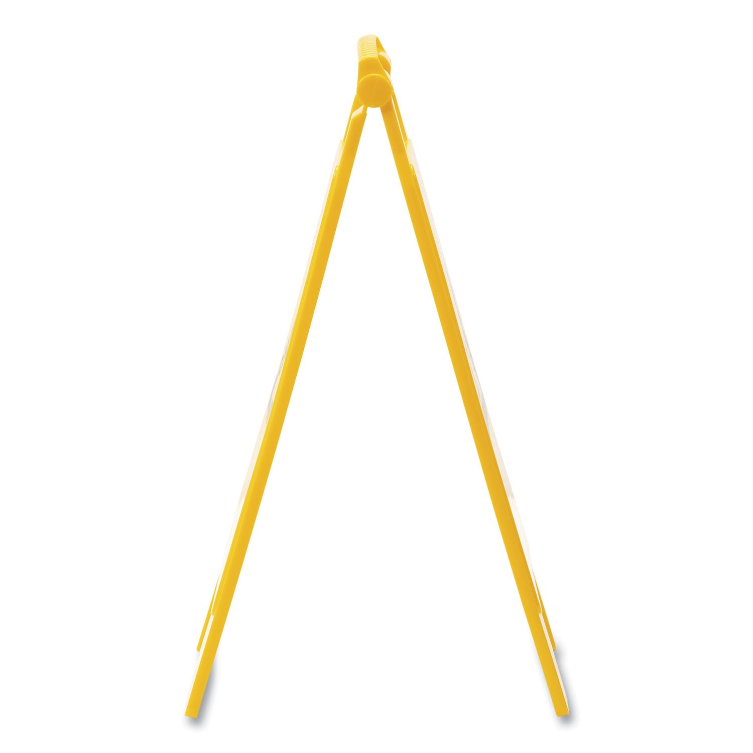 Boardwalk Site Safety Wet Floor Sign, 2-Sided, 10 x 2 x 26, Yellow