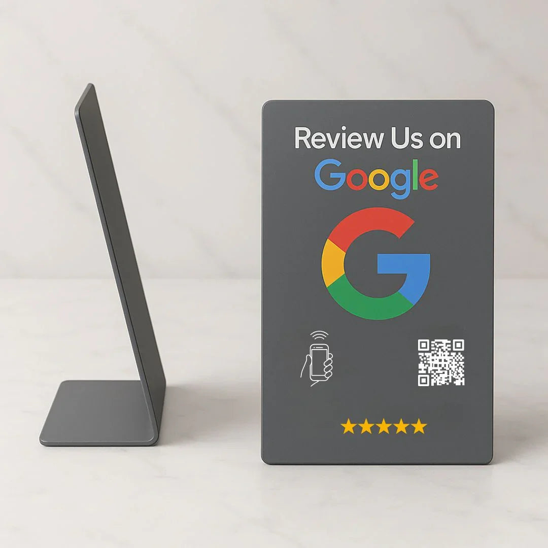 Google Review Stand NFC + QR Tap Sign Review Stands