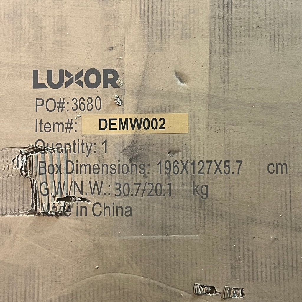 LUXOR Double Sided Mobile Porcelain Whiteboard Sz 72” x 40” White DEMW002 (Distressed Box)