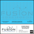 HO Scale Boxcar Barcode Stickers Decal Set
