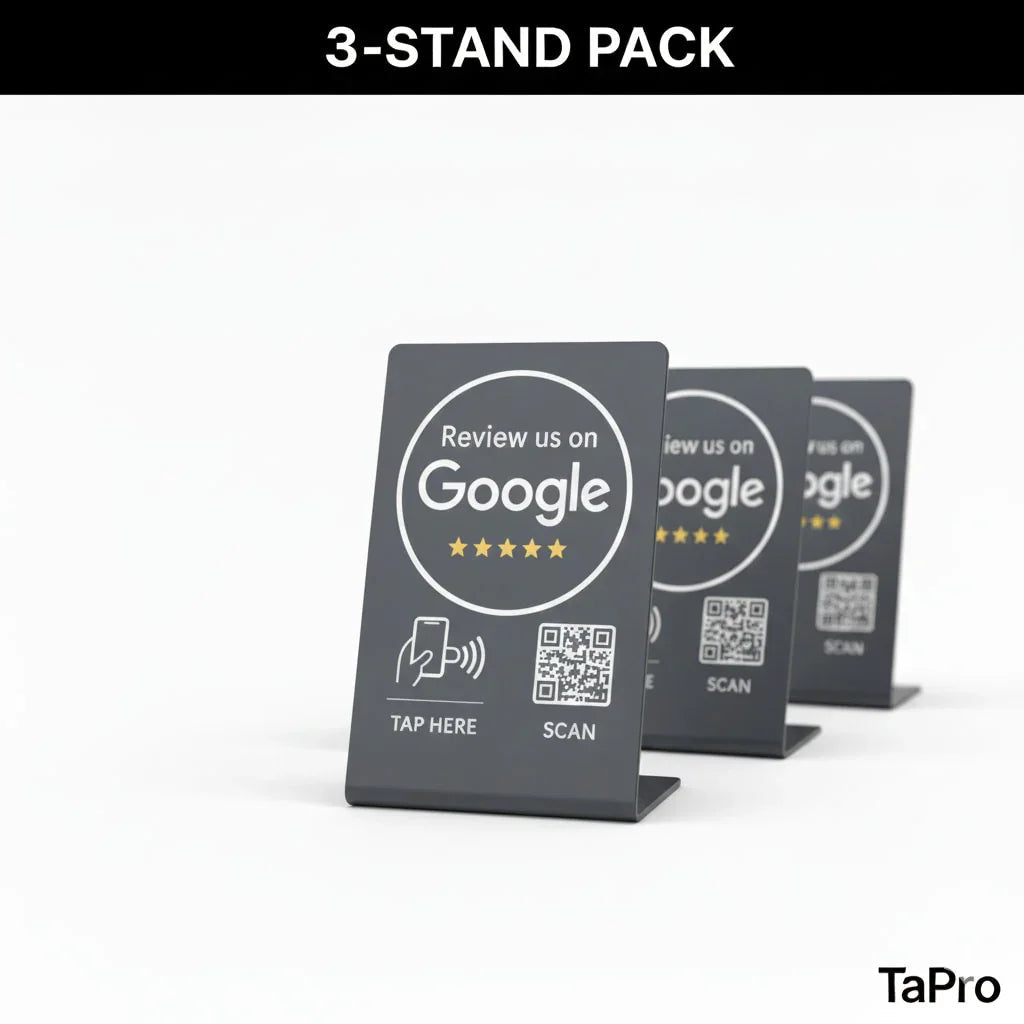 Google Review Stand NFC + QR Tap Sign Review Stands