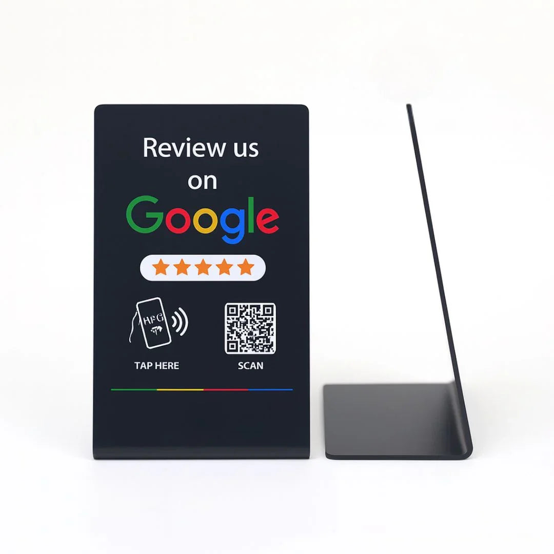 Google Review Stand NFC + QR Tap Sign Review Stands
