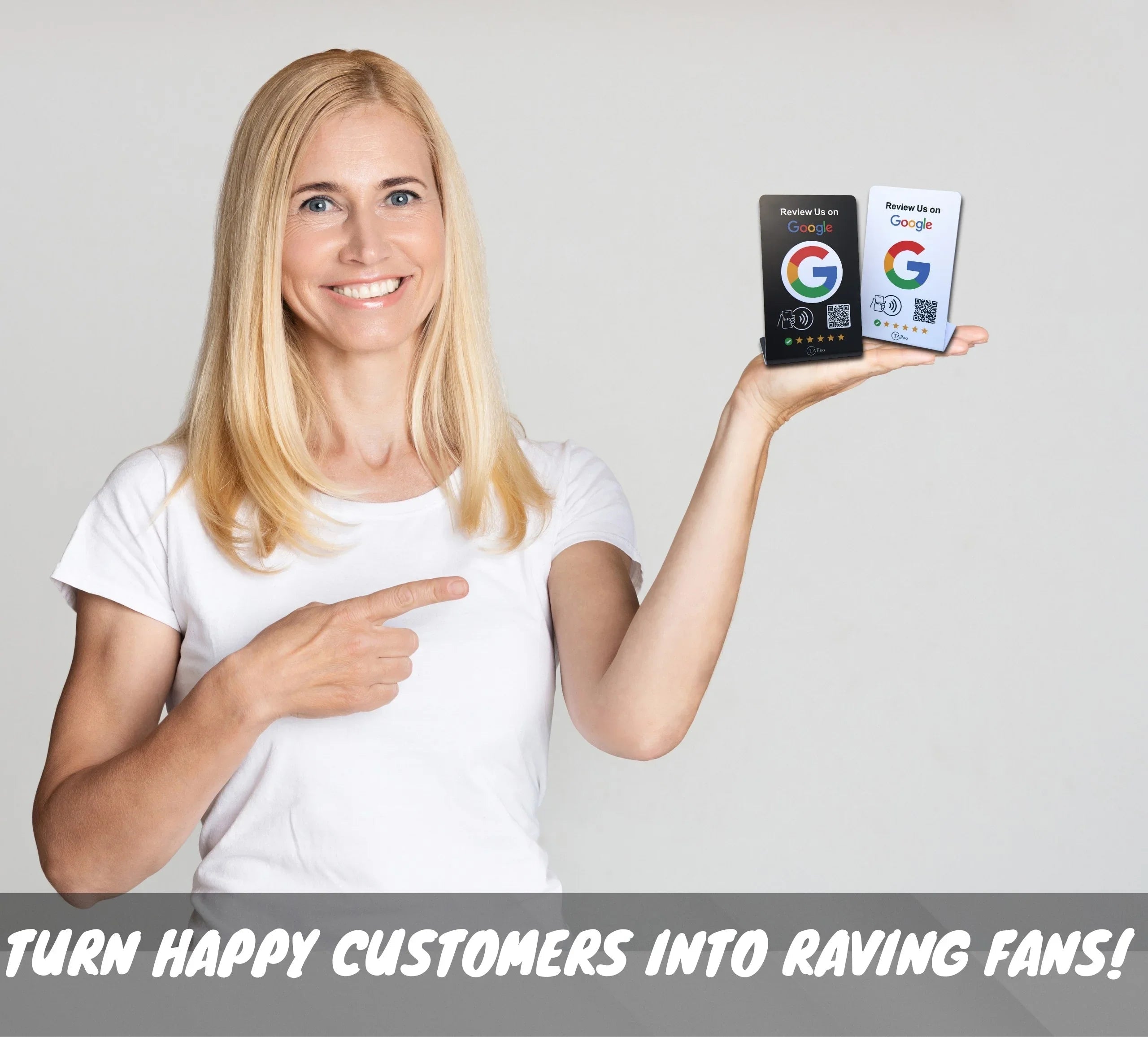 Google Review Stand NFC + QR Tap Sign Review Stands