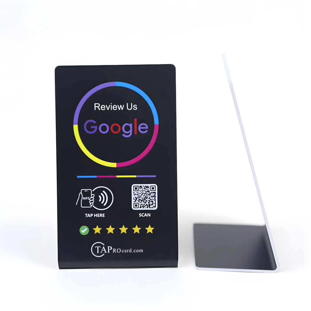 Google Review Stand NFC + QR Tap Sign Review Stands