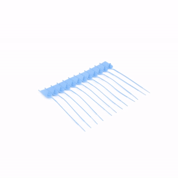 Serve Secure Blue Security Zip Tie - Tamper-Evident - 7 3/4" - 100 count box