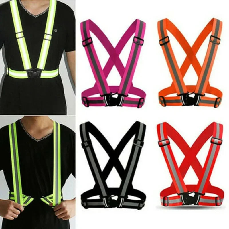 Durable Reflective Safety Vest for Nighttime Activities
