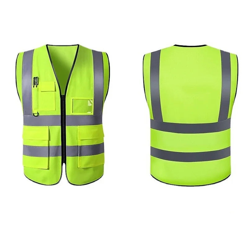 Unisex Reflective Safety Vest for Work & Outdoor Activities