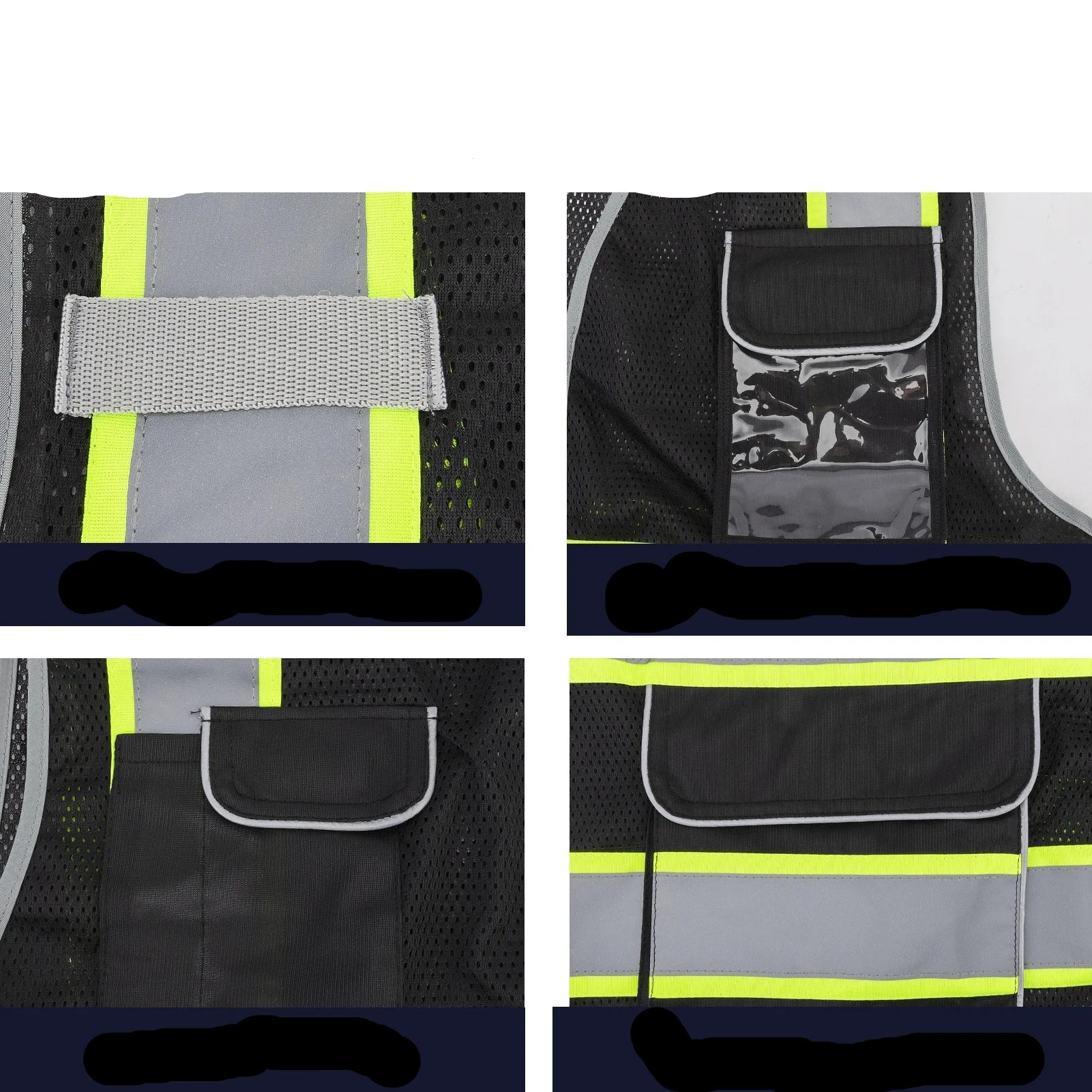 Breathable, Reflective Safety Vest with Zipper & Multiple Pockets