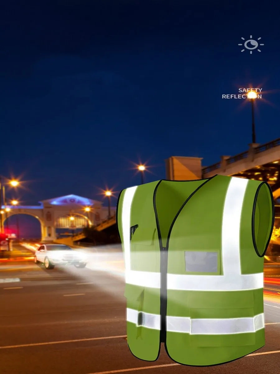 Unisex Reflective Safety Vest for Work & Outdoor Activities