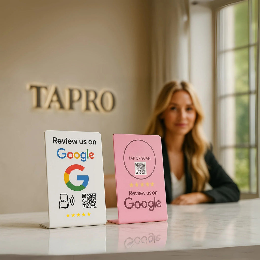 Google Review Stand NFC + QR Tap Sign Review Stands