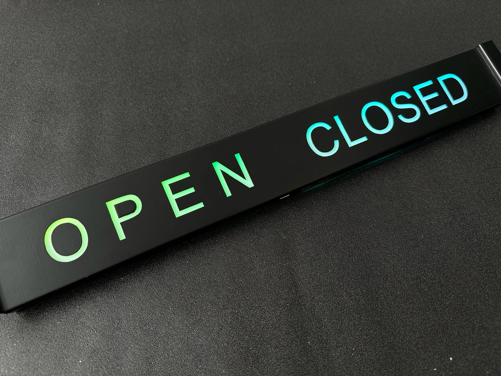 LED Open Closed Sign – RGB Business Sign with Remote Control
