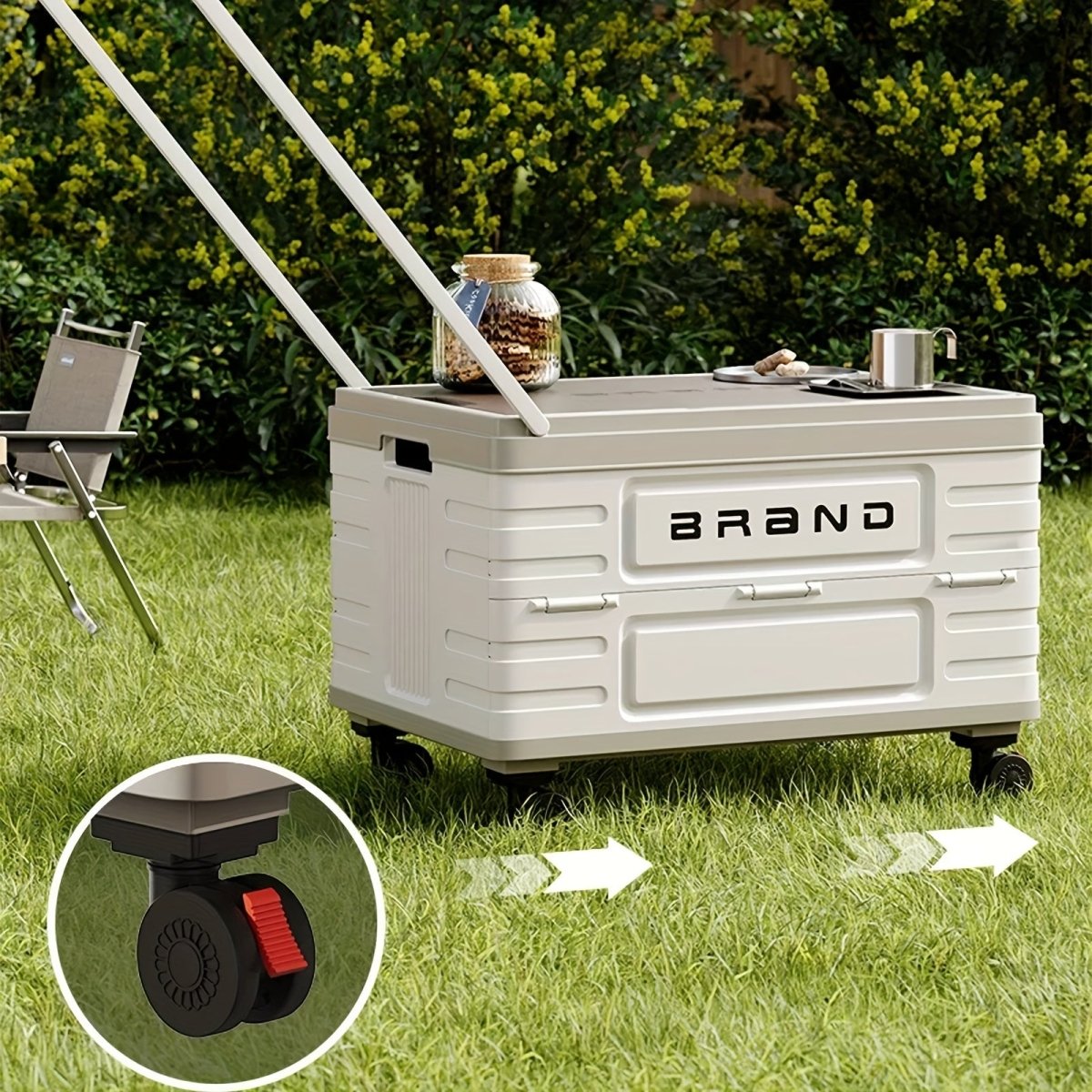 Collapsible Storage Bins Box with Lids And Handle - Portable Plastic Storage - Veteran Powered