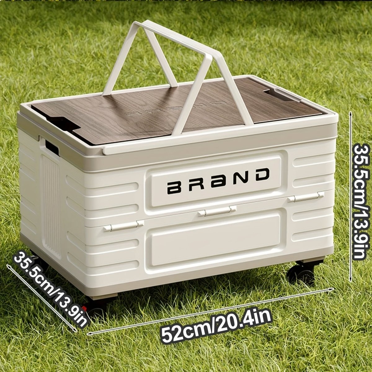 Collapsible Storage Bins Box with Lids And Handle - Portable Plastic Storage - Veteran Powered