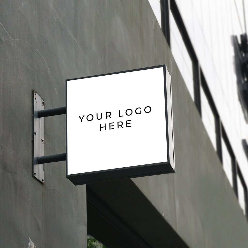 Square LED Light Box Sign – Custom Illuminated Storefront Display
