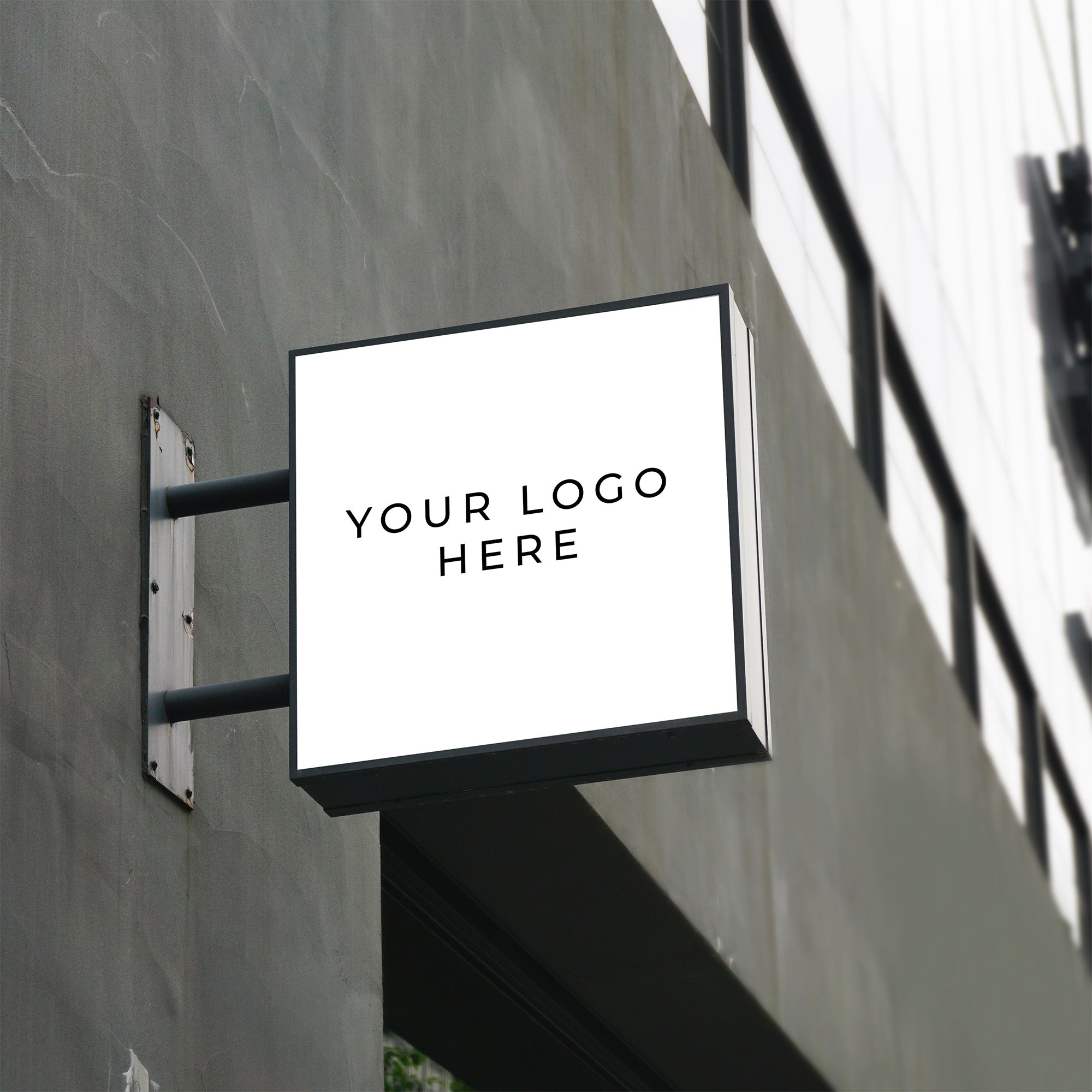 Square LED Light Box Sign – Custom Illuminated Storefront Display