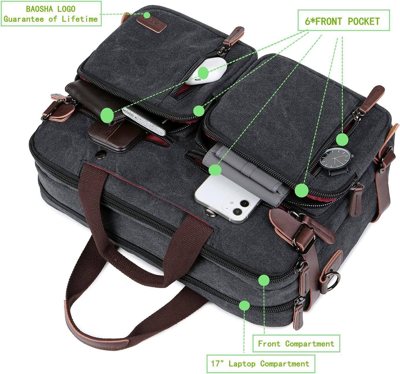 Men's Canvas Messenger Bag – Structured Office Carry