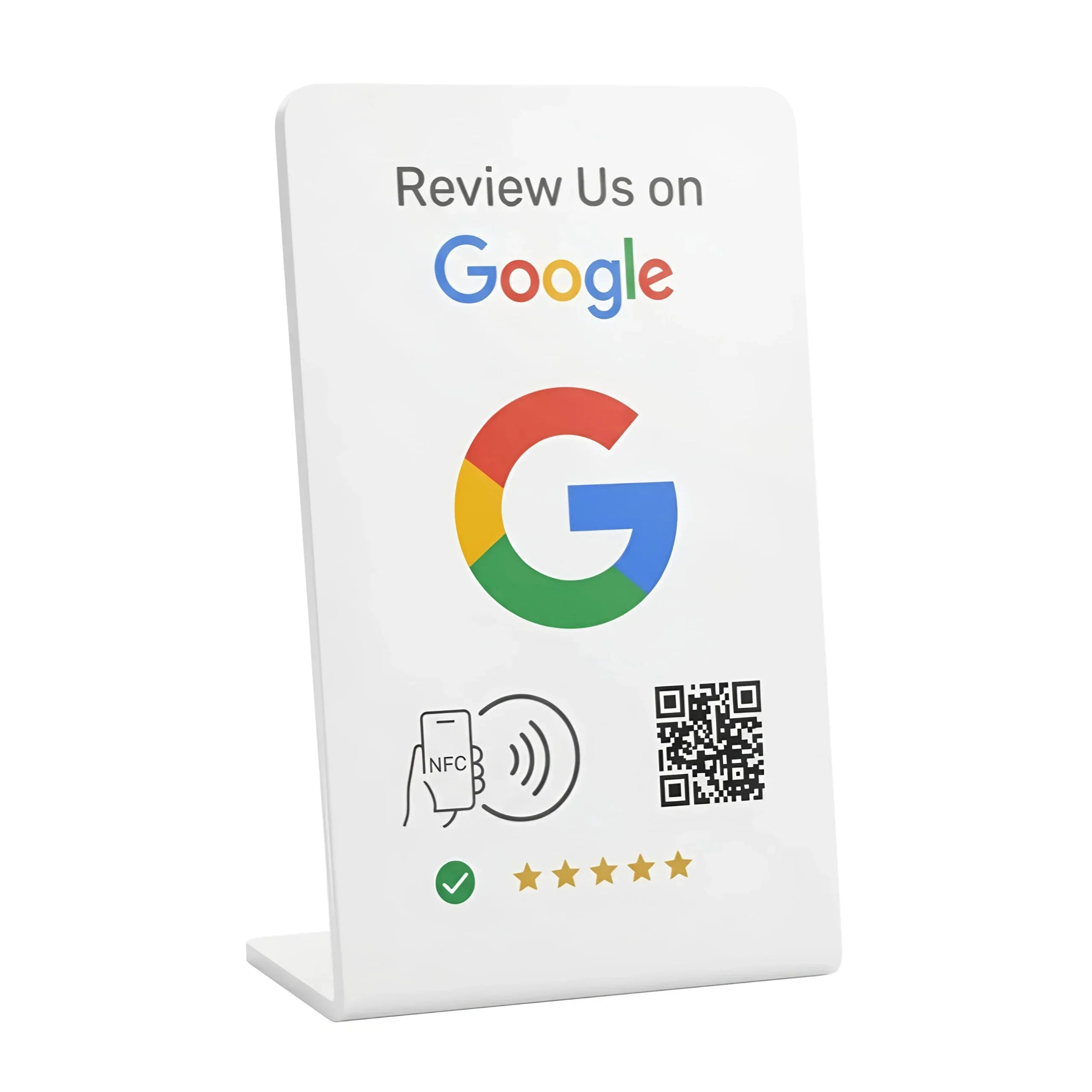 Google Review Stand NFC + QR Tap Sign Review Stands