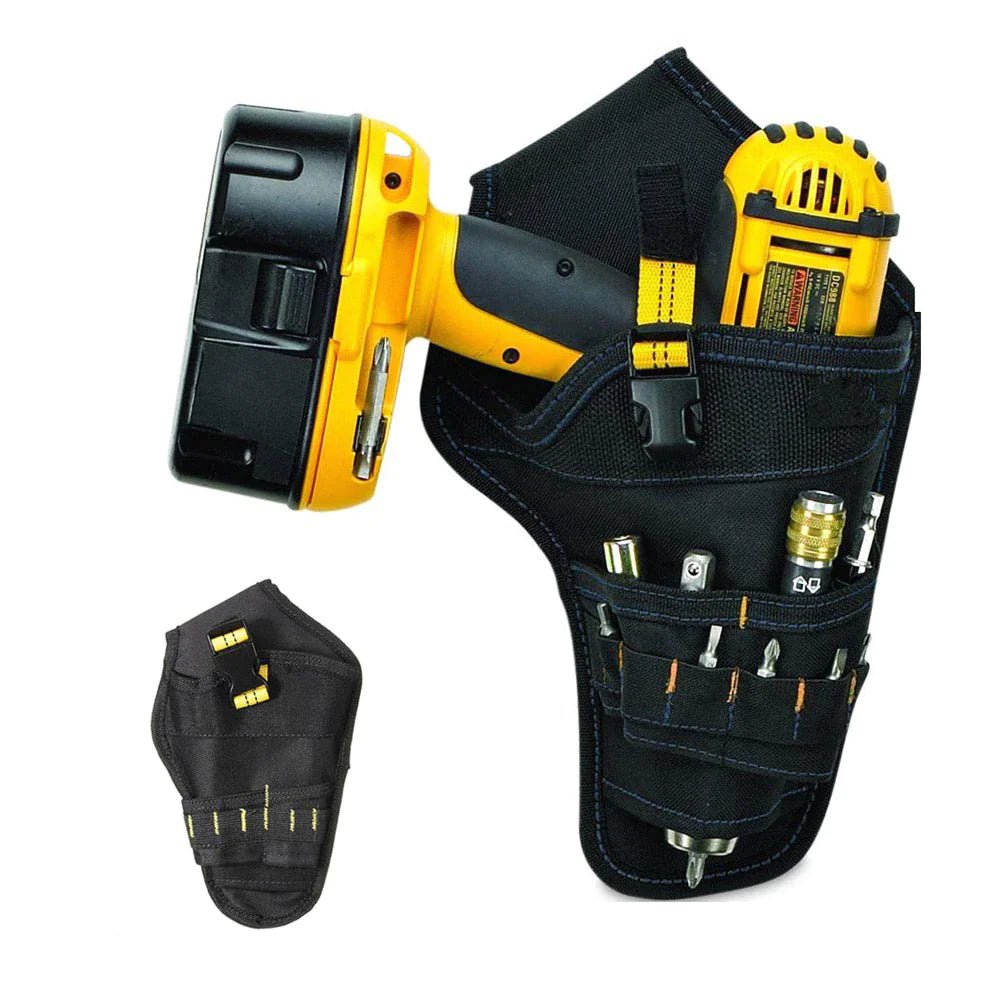Heavy Duty Drill Holster Tool Belt Pouch Bit Holder Hanging Waist Bag Drill Tool - Veteran Powered