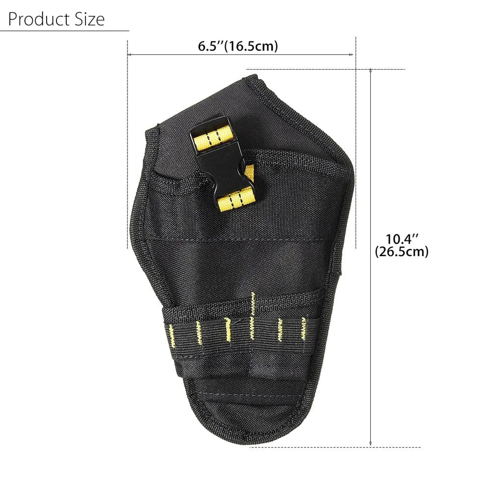 Heavy Duty Drill Holster Tool Belt Pouch Bit Holder Hanging Waist Bag Drill Tool - Veteran Powered