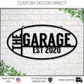 Personalized Garage Sign, Hanging Shop Sign, Store Sign, Husband Gift, Custom Garage Sign, Metal Shop Sign, Metal Workshop Sign, Metal Sign