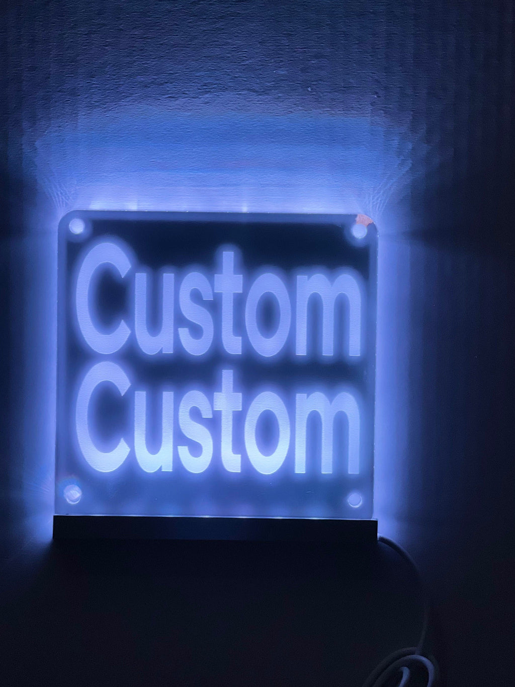 Custom Delivery Driver LED Window Sign | Car Driver Window LED Light Up Sign | 7 Color Changing | USB Powered