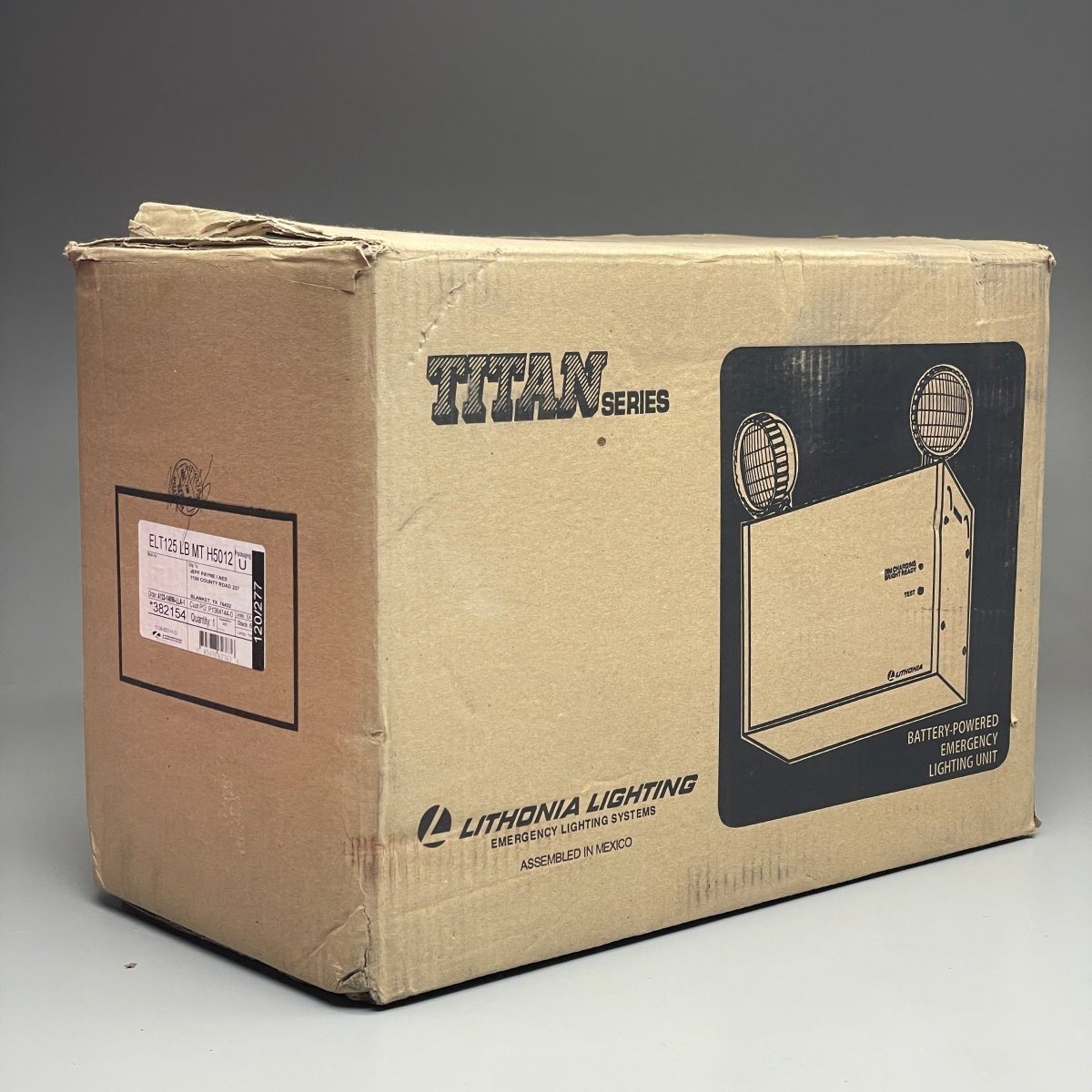 LITHONIA Titan Series Die - formed Steel Emergency Lighting Unit ELT125LB MT H5012 (New) - Veteran Powered
