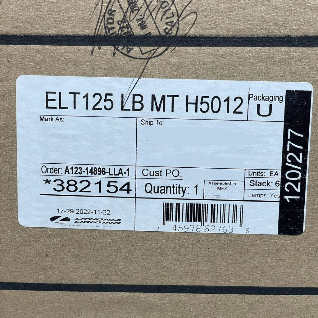 LITHONIA Titan Series Die - formed Steel Emergency Lighting Unit ELT125LB MT H5012 (New) - Veteran Powered