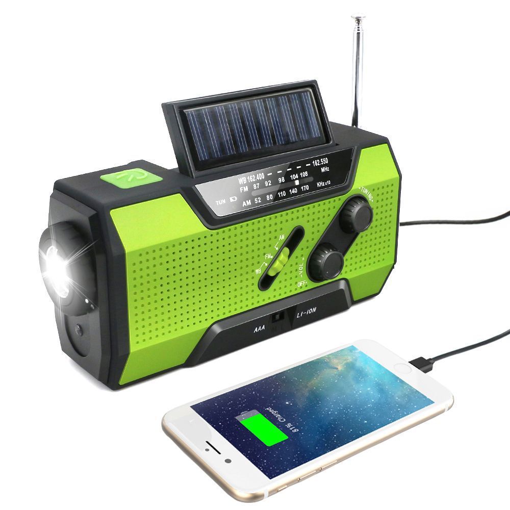 Multifunctional Solar Rechargeable Emergency Light Radio - Veteran Powered
