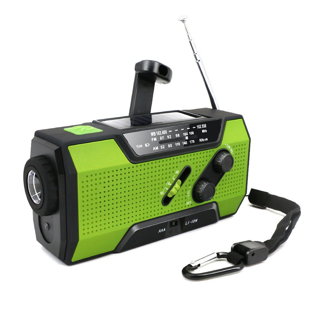 Multifunctional Solar Rechargeable Emergency Light Radio - Veteran Powered