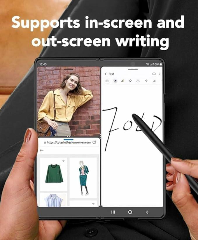 YJSK Stylus Pen for Galaxy Z Fold 7 5G & AMZ Fire Max 11 HD 8 10 Tablets Gray