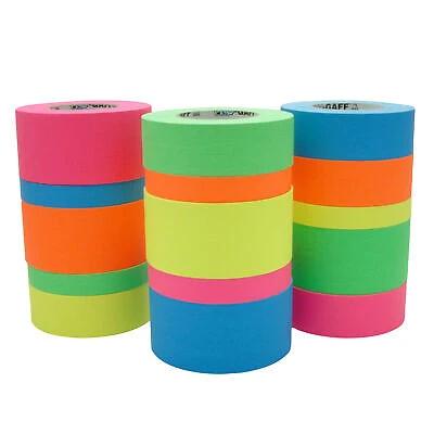 Pro Tapes Pro Gaff Fluorescent Gaffer Tape – 2" x 50 Yard FL Colors - Veteran Powered