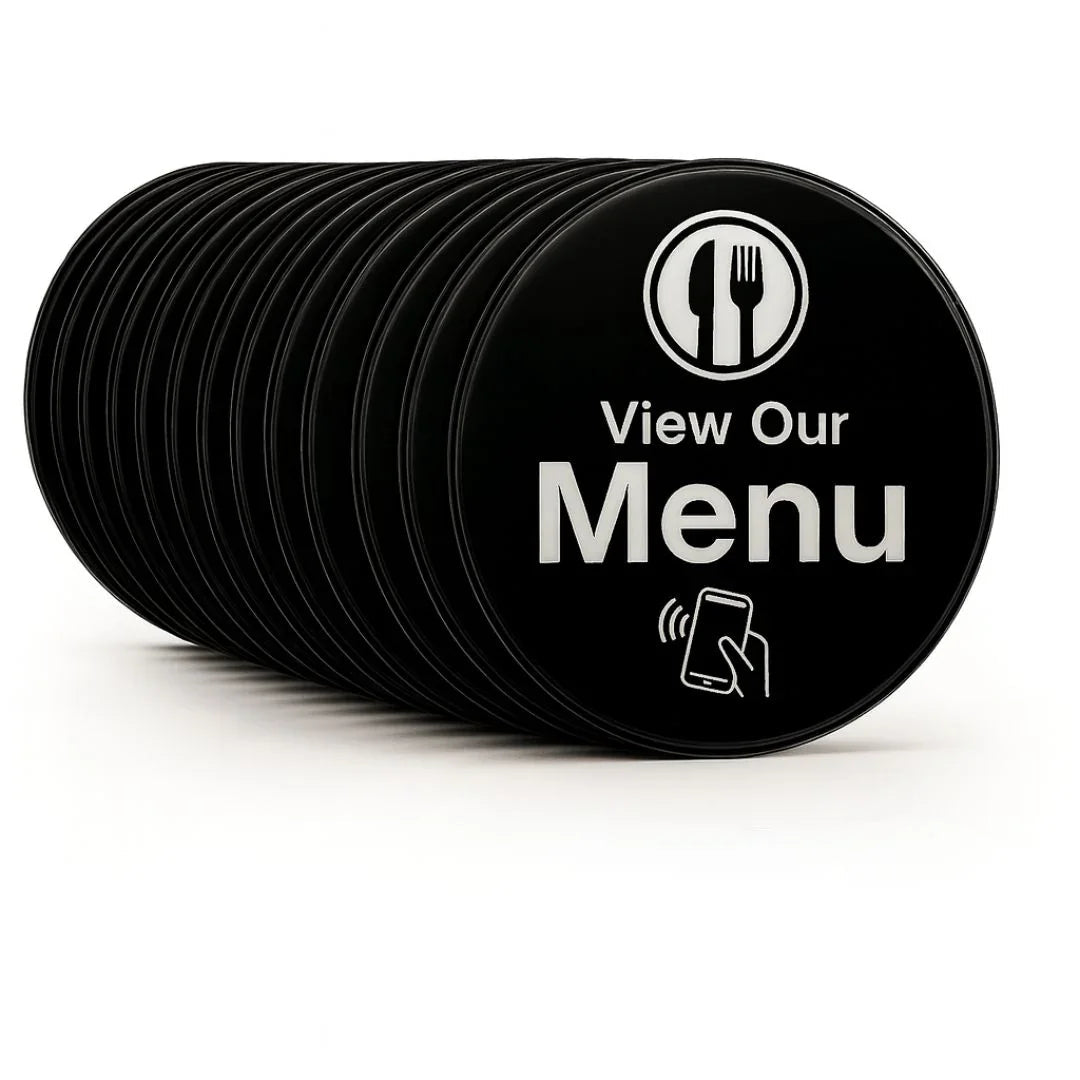NFC Digital Restaurant Menu - Countertop One-Tap Table Sign