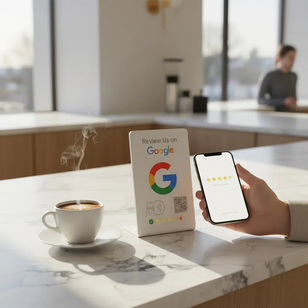 Google Review Stand NFC + QR Tap Sign Review Stands